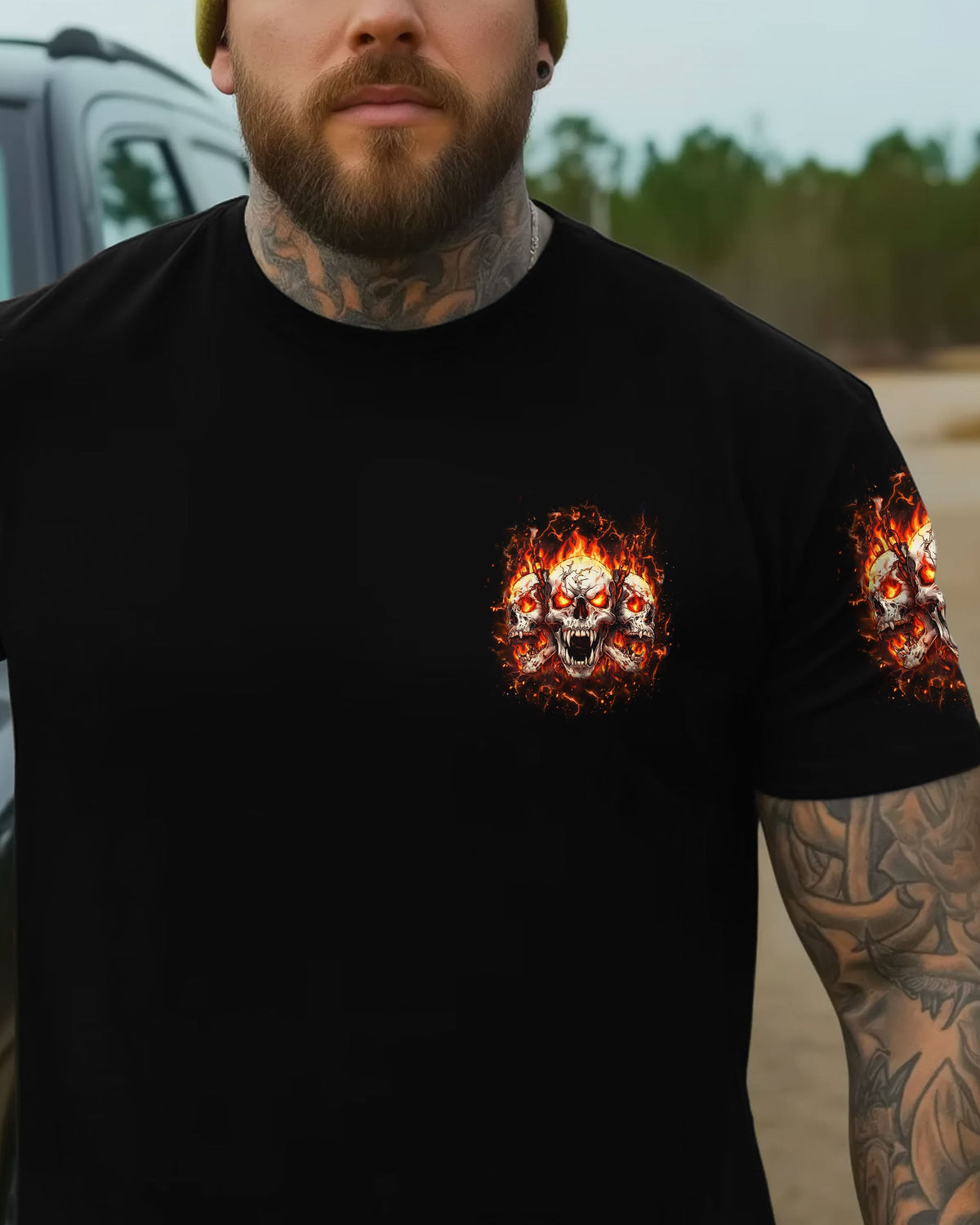 I HAVE 3 SIDES 3 SKULLS ALL OVER PRINT - YHHN0901263
