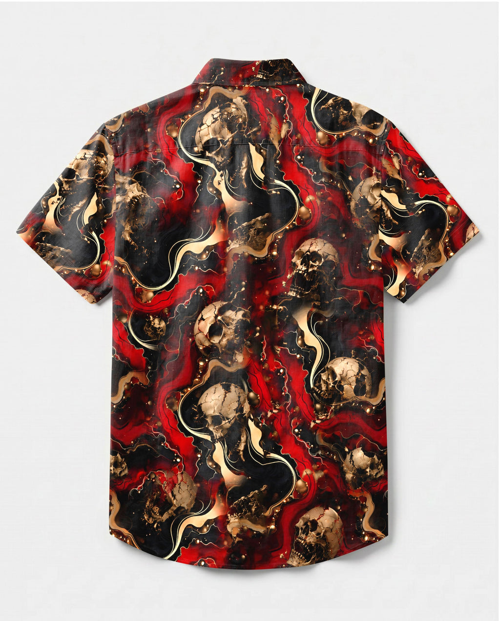 GOTHIC SKULL COLLAR SHIRT - TLHN0406261