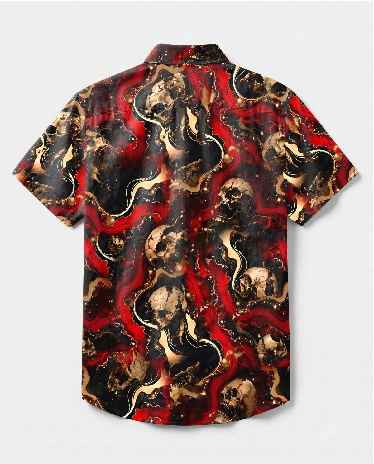 GOTHIC SKULL COLLAR SHIRT - TLHN0406261