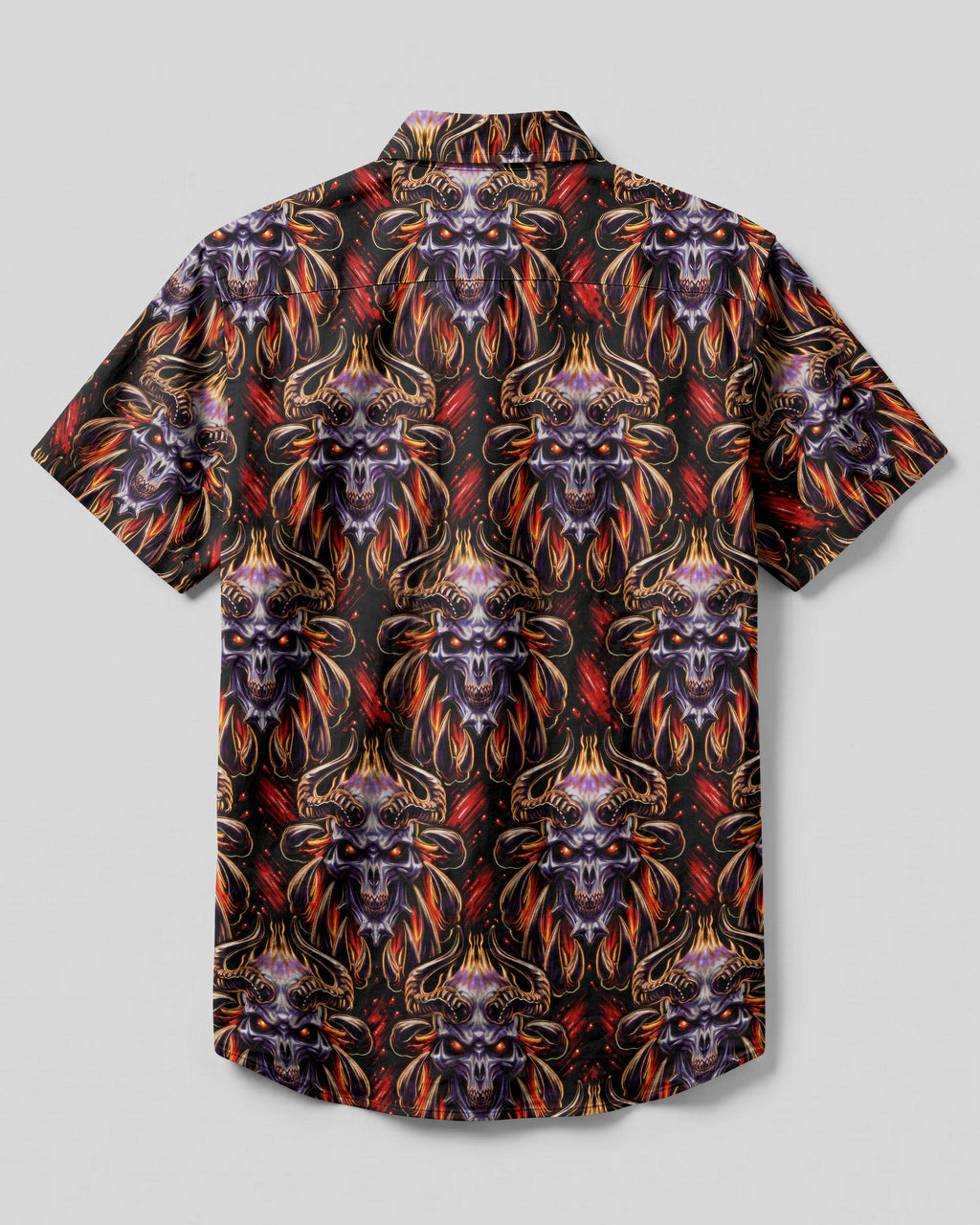 DARK GOTHIC SKULL DEMON COLLAR SHIRT  - TLTW0306264