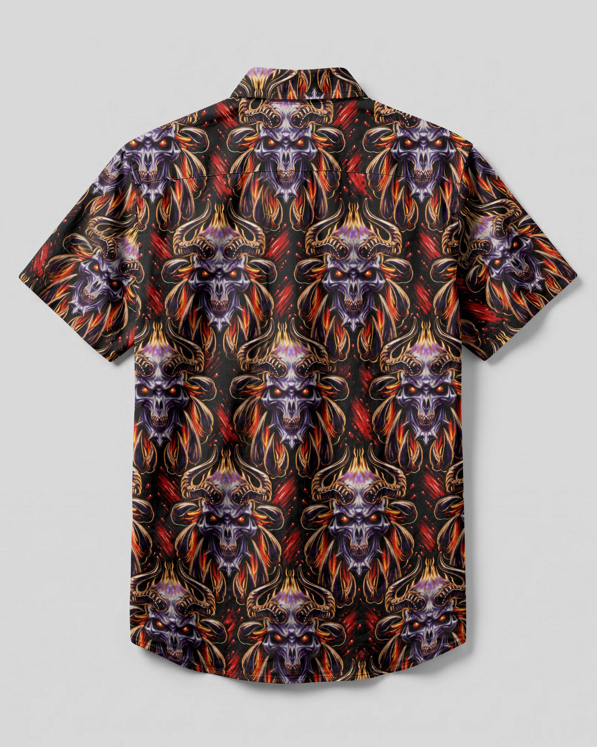 DARK GOTHIC SKULL DEMON COLLAR SHIRT  - TLTW0306264