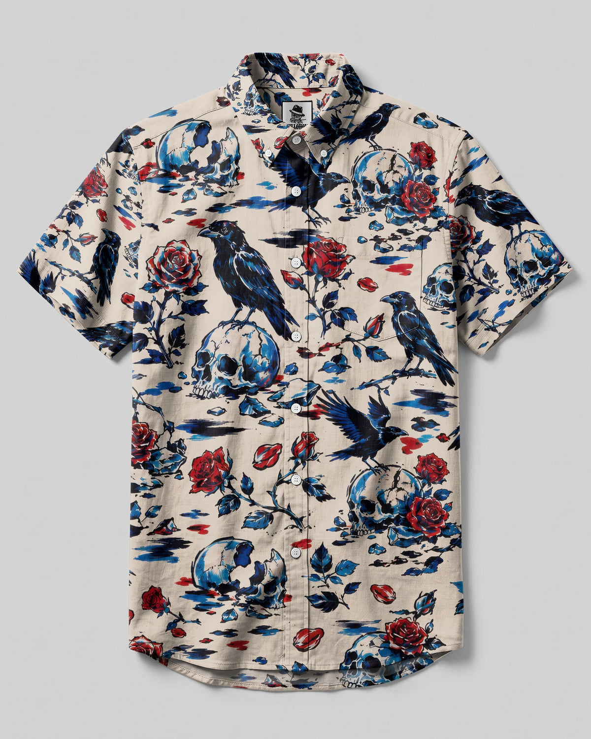 RAVENS AND ROSE BUTTON-DOWN COLLAR SHIRT  - TLTW3006266