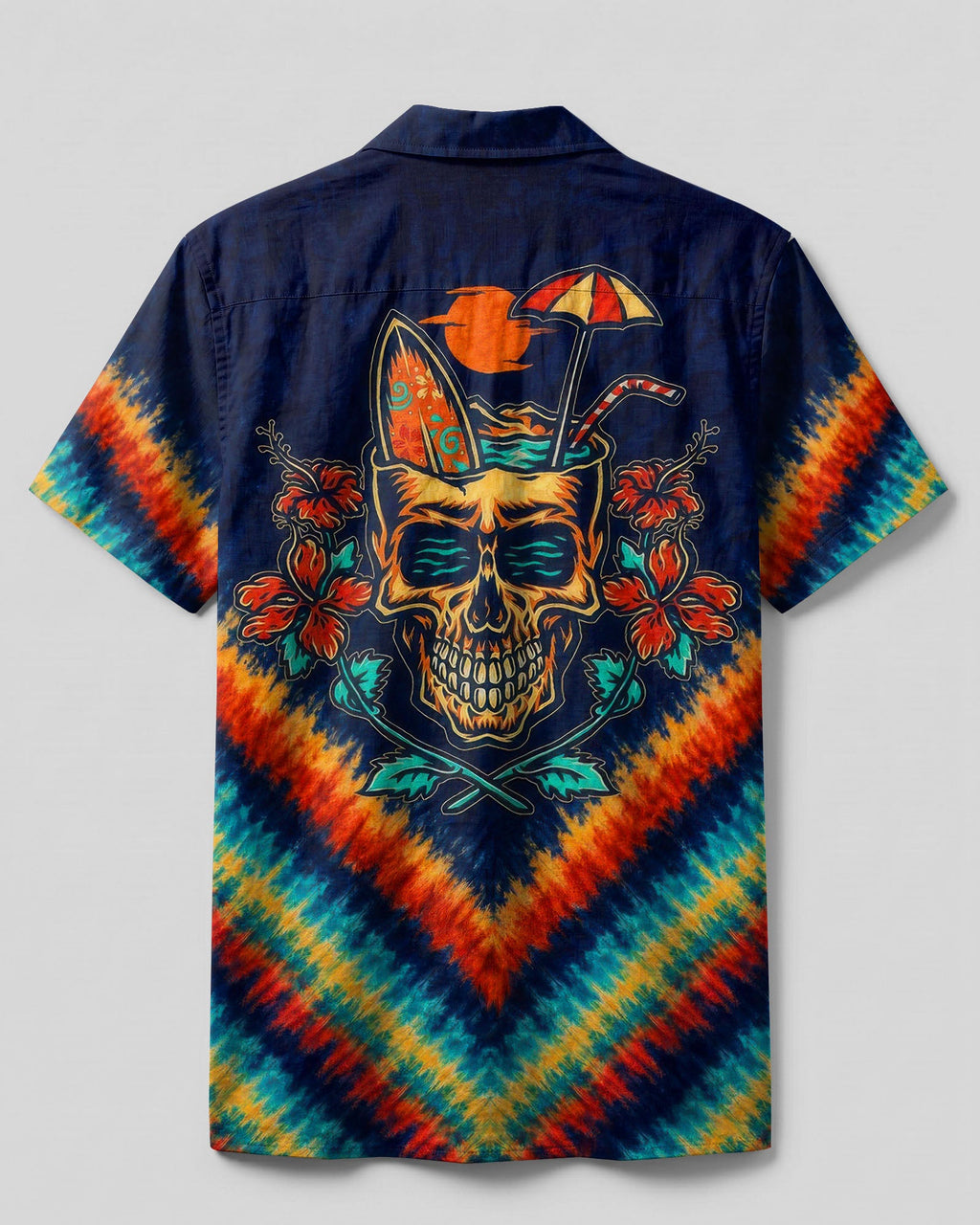 TROPICAL SUMMER SKULL CAMP SHIRT  - TLTW0107265