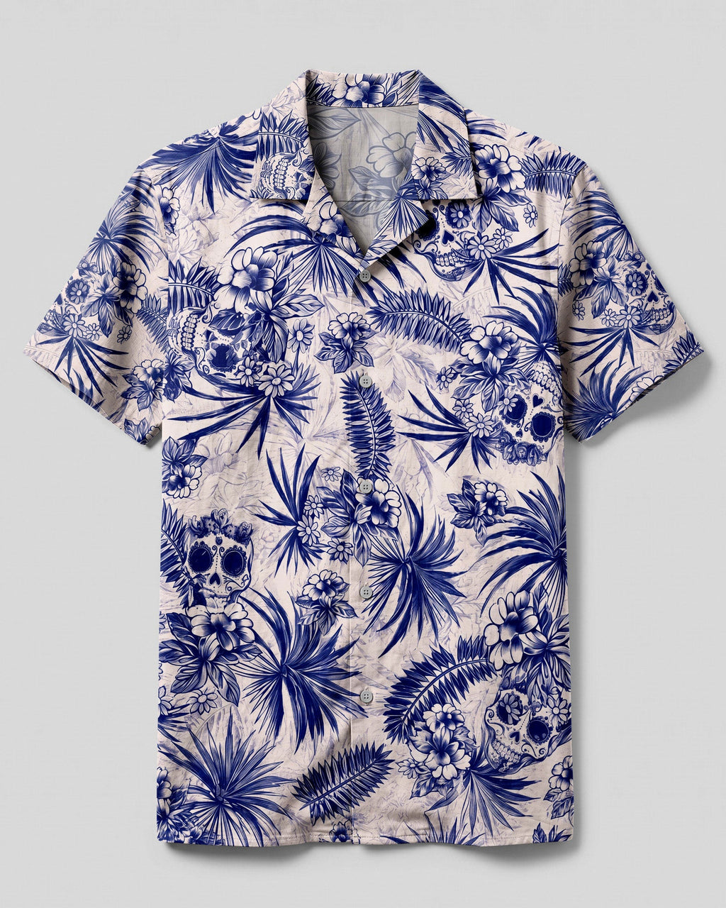 TROPICAL SUGAR SKULL CAMP SHIRT - TLNO3006262