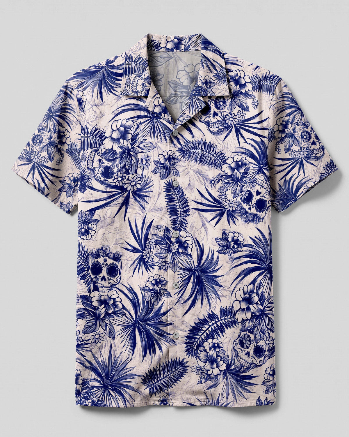 TROPICAL SUGAR SKULL CAMP SHIRT - TLNO3006262