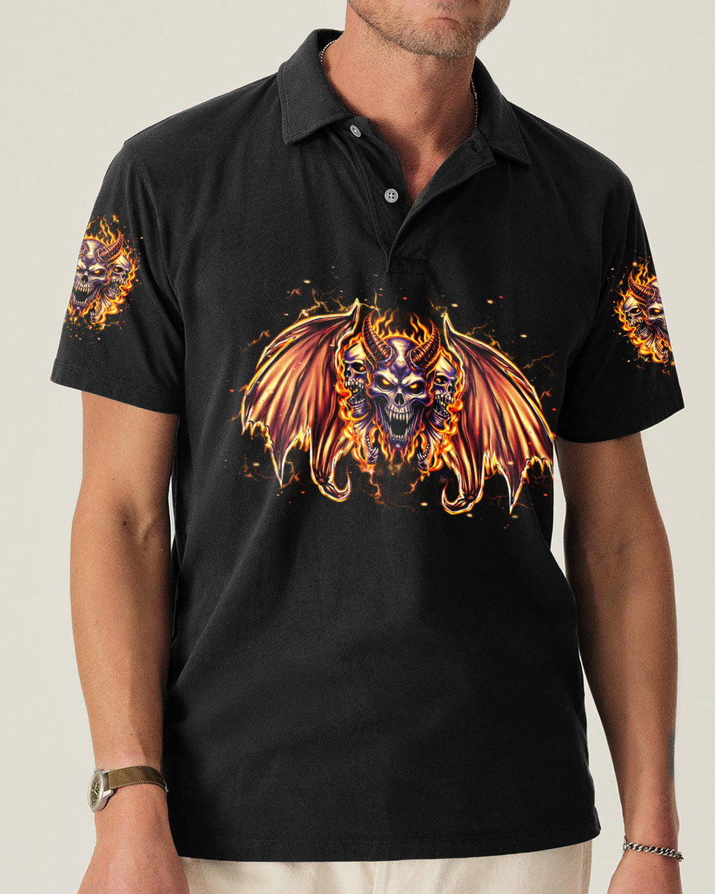 I'M NEVER ALONE MY DEMONS ARE WITH ME 24/7 ALL OVER PRINT  - TLHN1103263