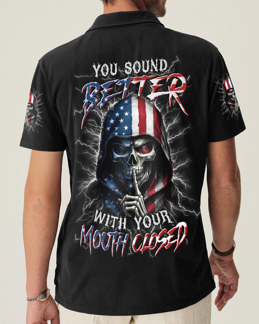 YOU SOUND BETTER WITH YOUR MOUTH CLOSED ALL OVER PRINT - TYLN1603262