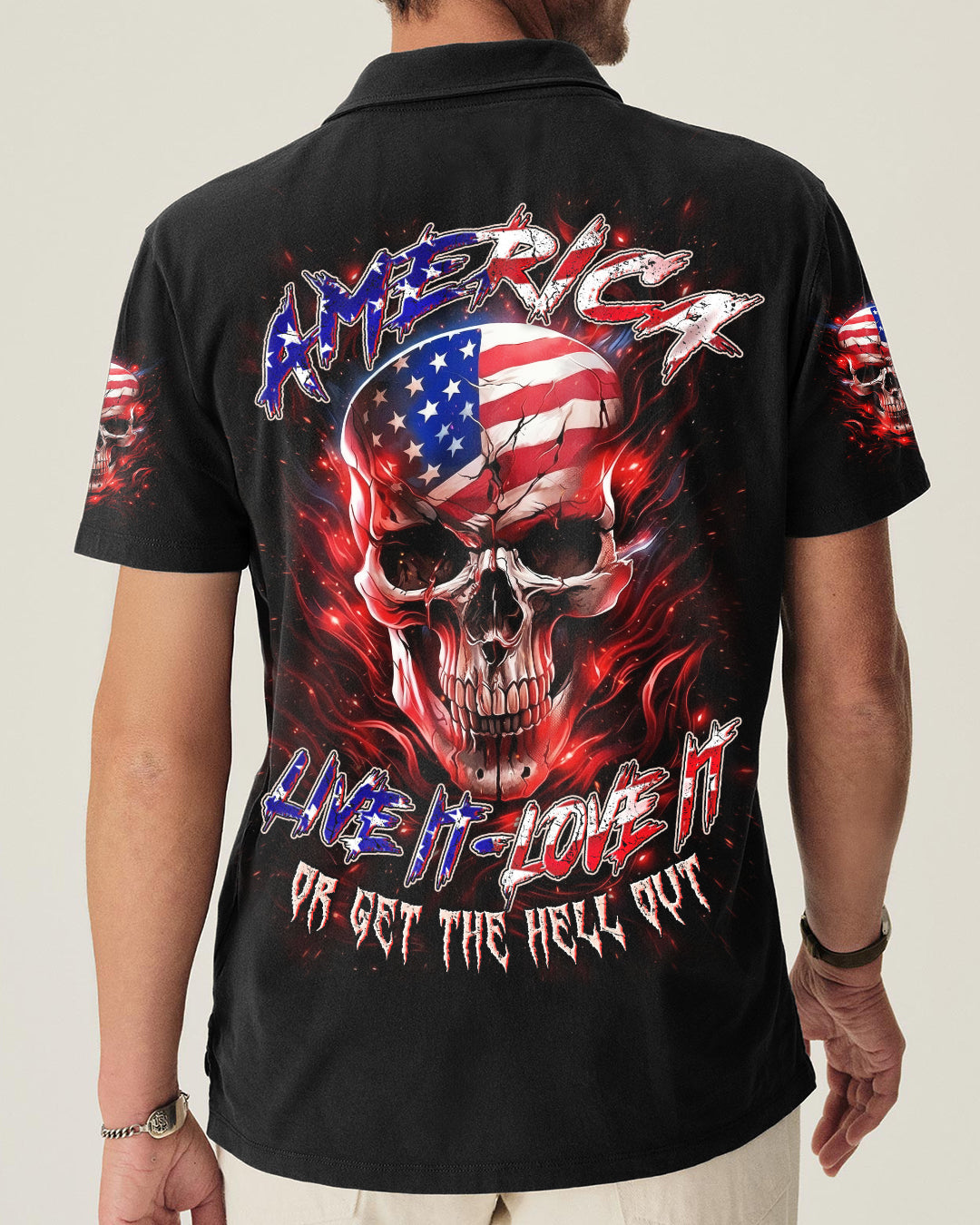 AMERICA LIVE IT LOVE IT OR GET THE HELL OUT ALL OVER PRINT - TYLN1203261