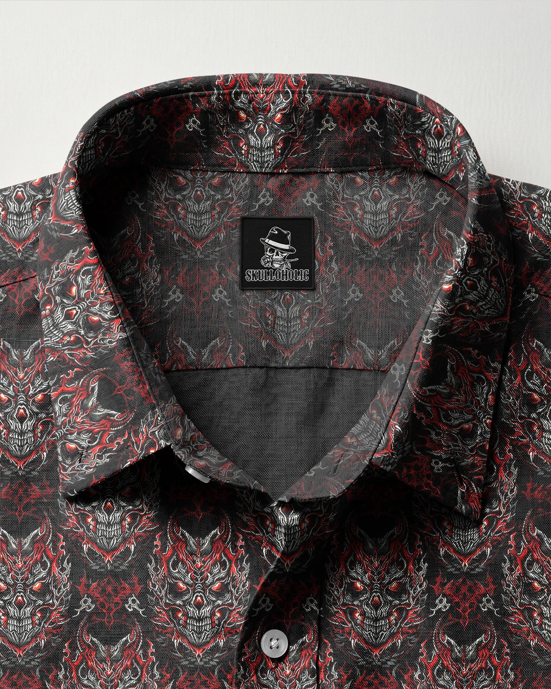 SKULL DEMON COLLAR SHIRT  - TLHG0106261