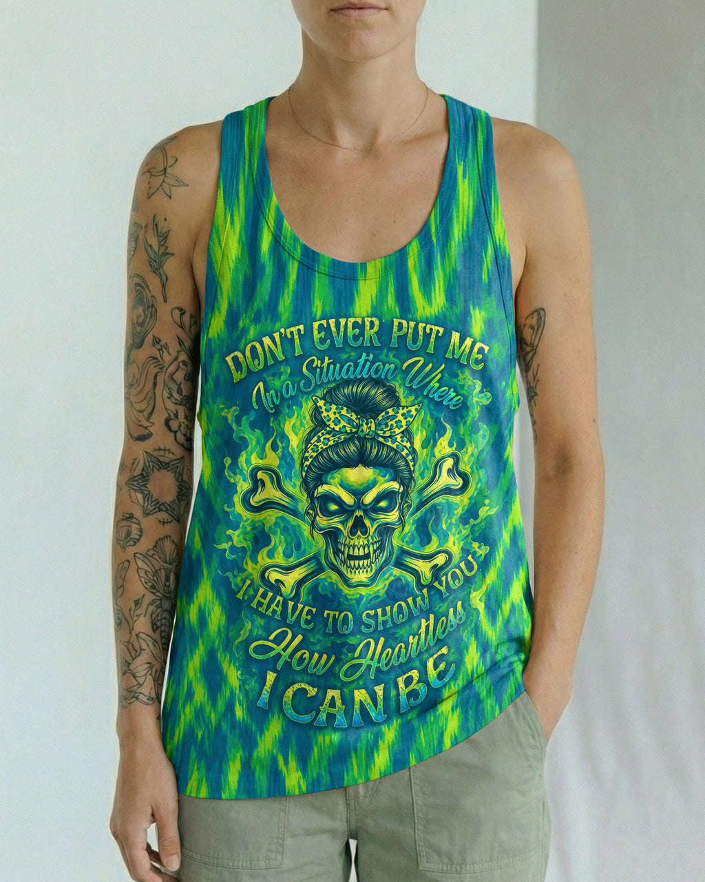 HOW HEARTLESS I CAN BE SKULL ALL OVER PRINT - RI0307261