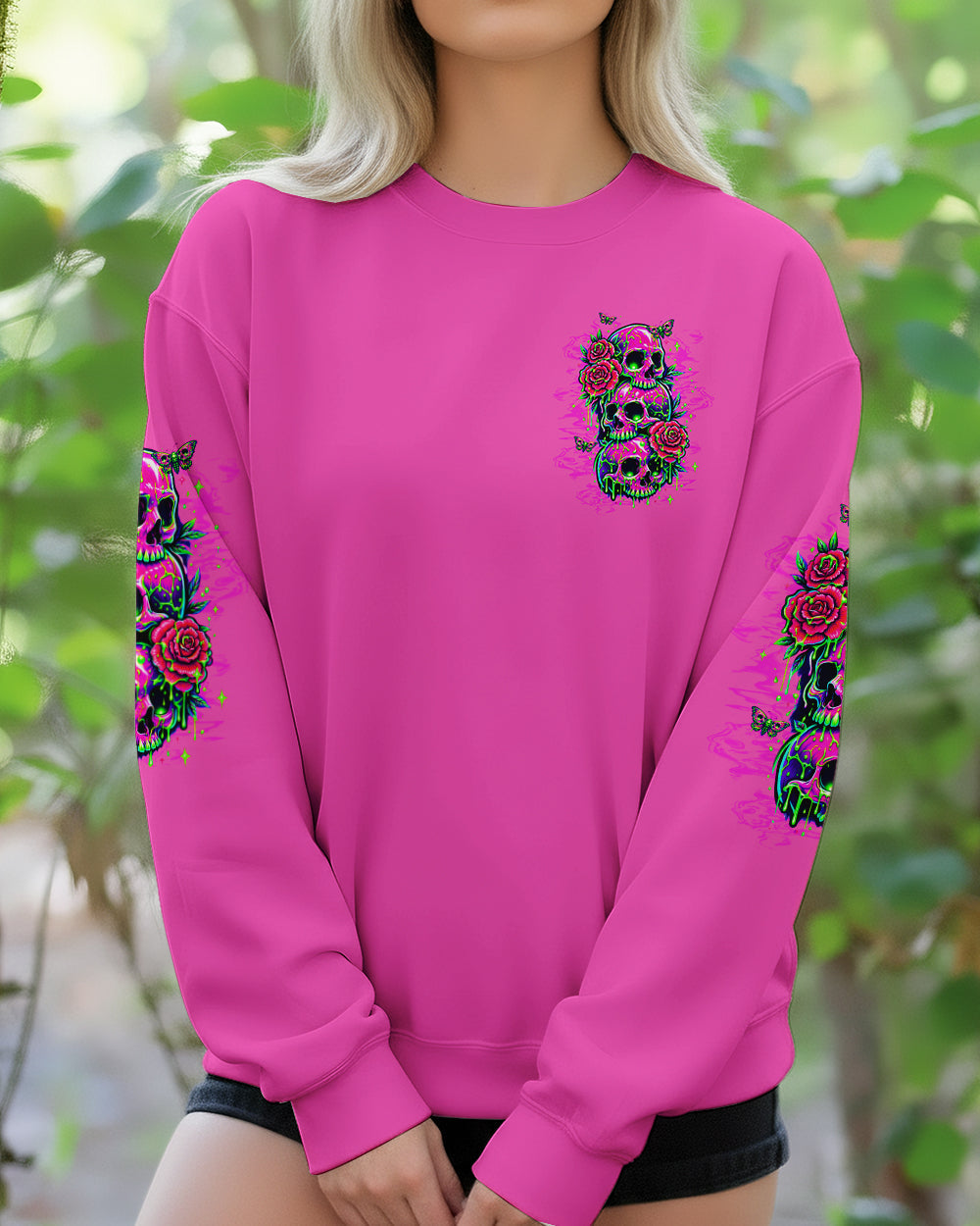 STUCK BETWEEN IDK IDC AND IDGAF SKULL ALL OVER PRINT -  TLTW0303261