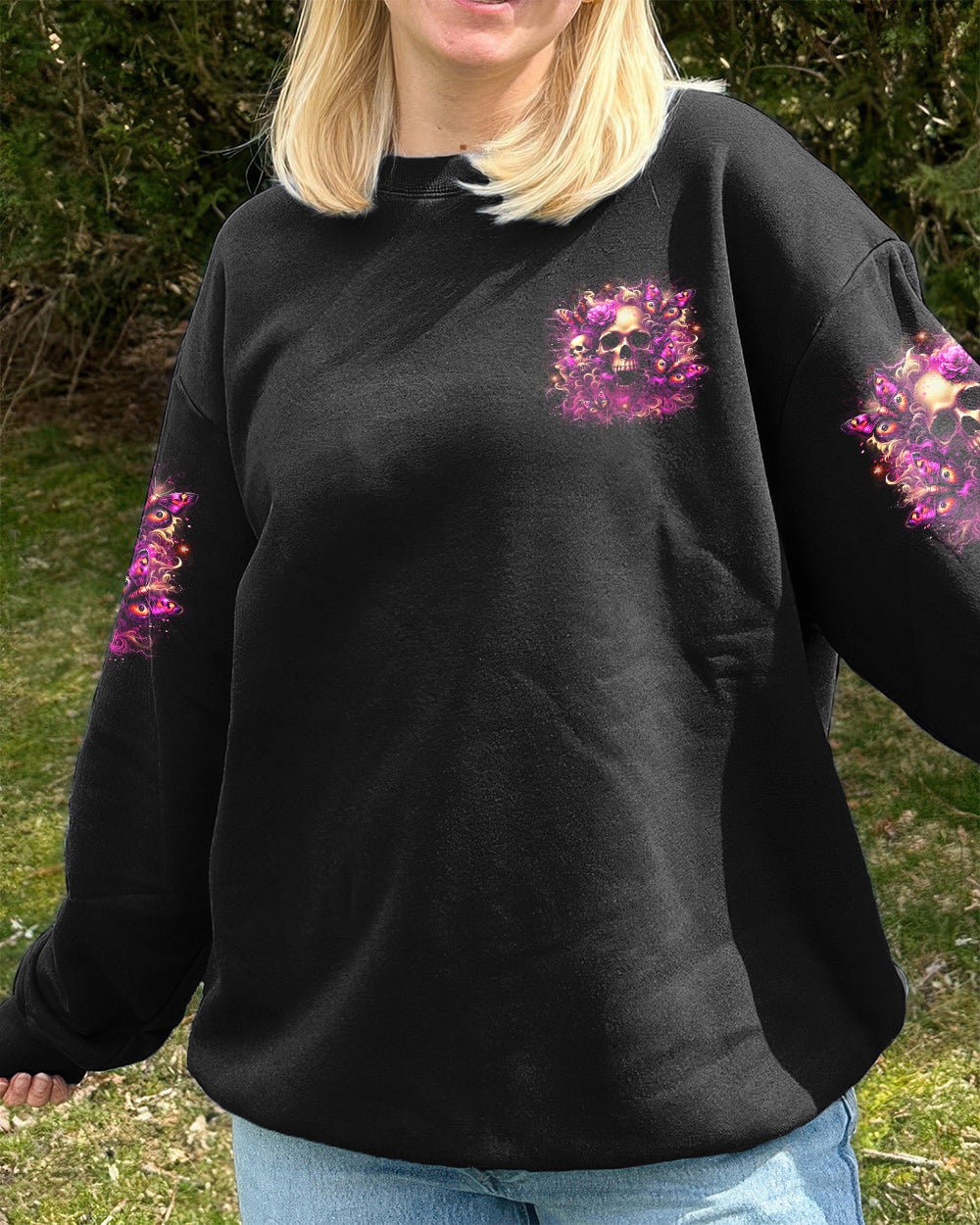 I'M NOT ANTI-SOCIAL SKULL ALL OVER PRINT - YHLT2901261