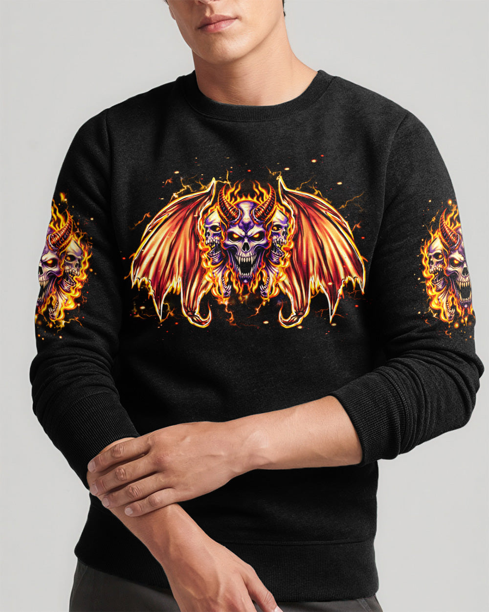 I'M NEVER ALONE MY DEMONS ARE WITH ME 24/7 ALL OVER PRINT  - TLHN1103263