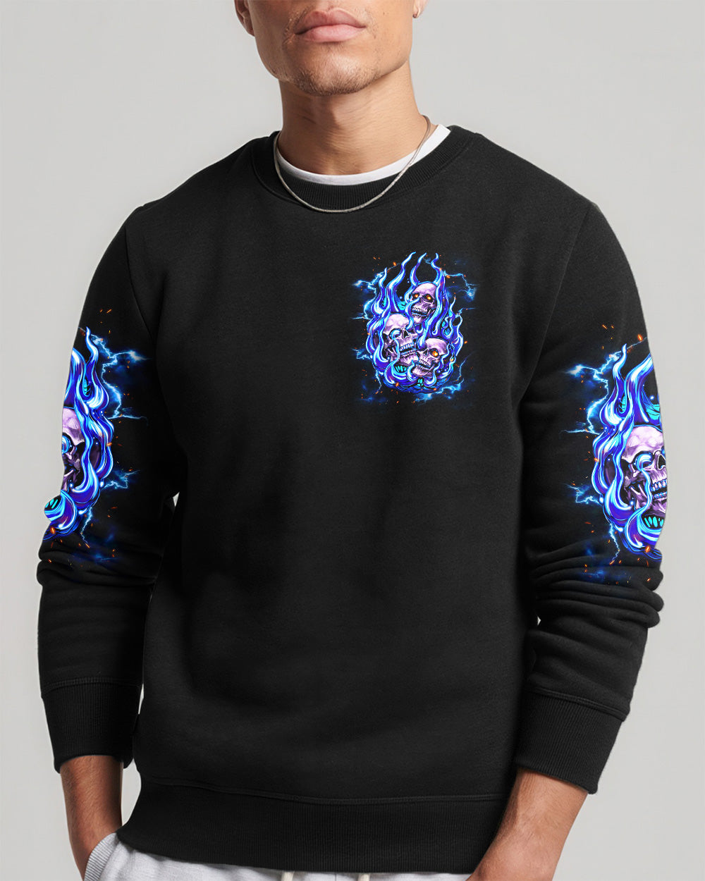 STUCK BETWEEN IDK IDC AND IDGAF SKULL ALL OVER PRINT - TLNT2105262