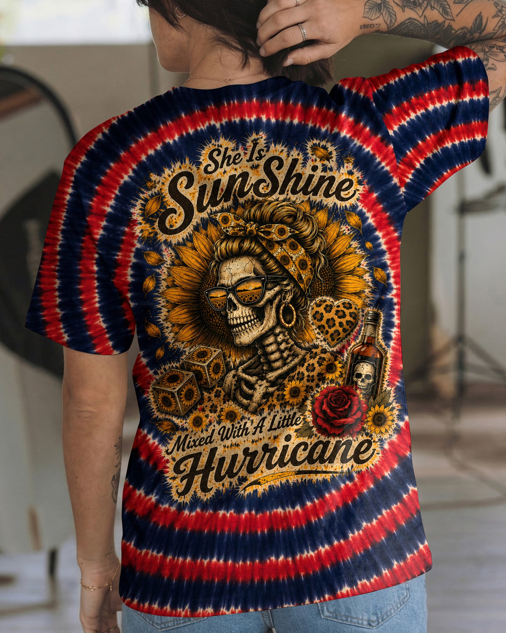 SHE IS SUNSHINE HURRICANE SWIRL ALL OVER PRINT - KMTM0207261