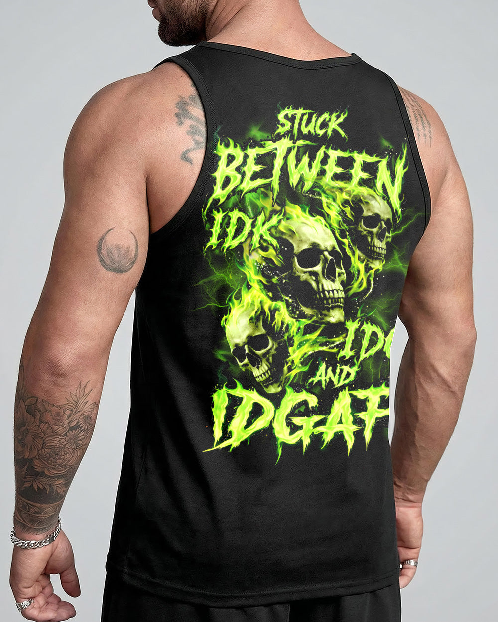 STUCK BETWEEN IDK IDC AND IDGAF ALL OVER PRINT - TYQY0106251