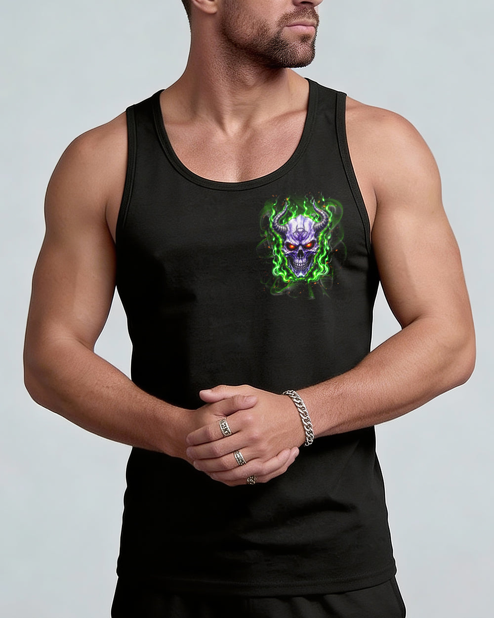 YOUR DEMONS HIDE UNDER YOUR BED SKULL ALL OVER PRINT - TLNT2005264