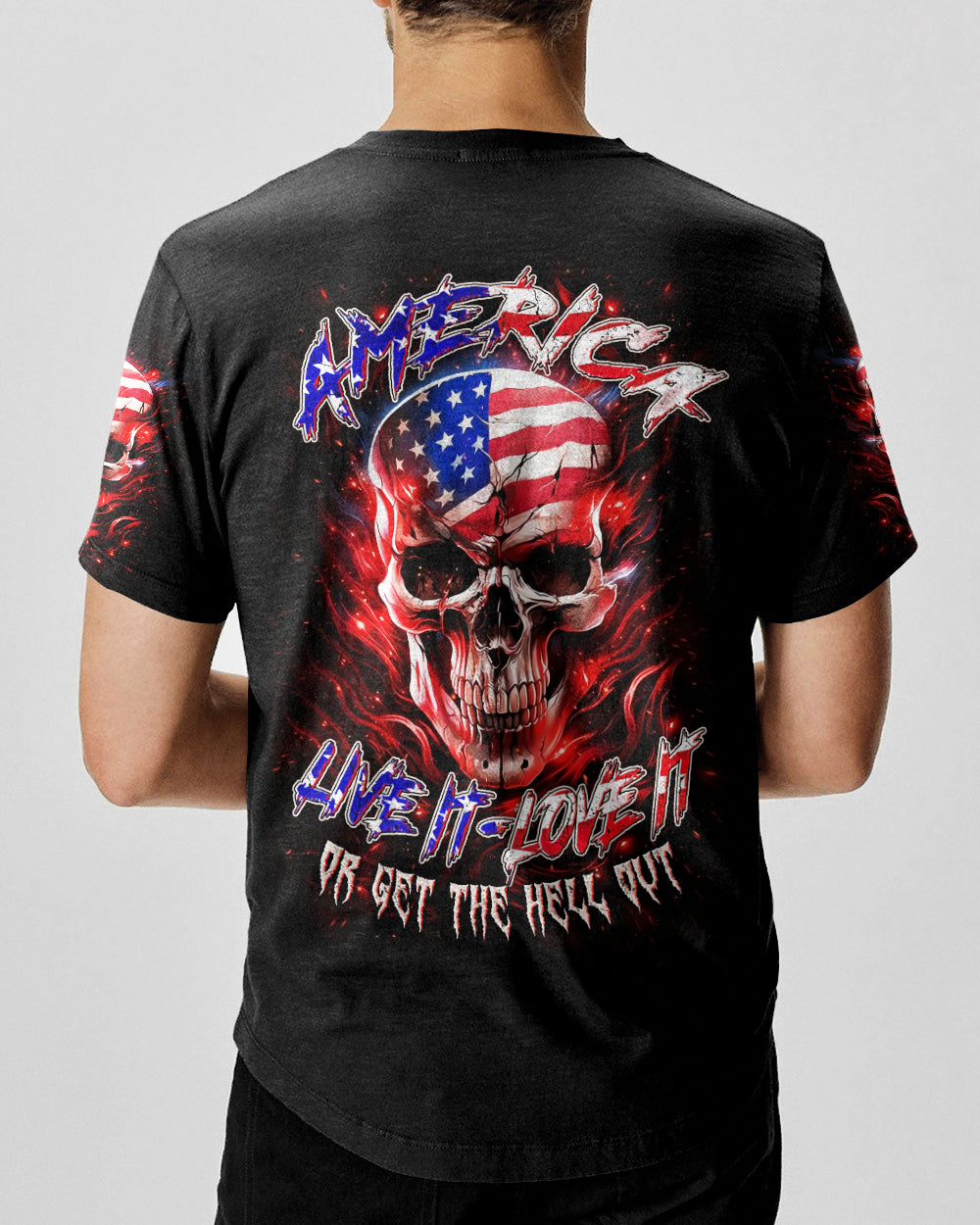 AMERICA LIVE IT LOVE IT OR GET THE HELL OUT ALL OVER PRINT - TYLN1203261