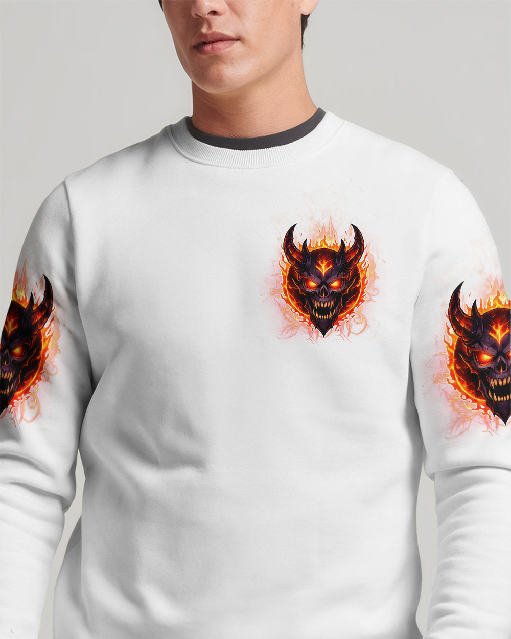 YOUR DEMONS HIDE UNDER YOUR BED DEVIL SKULL ALL OVER PRINT - TLTW0501262