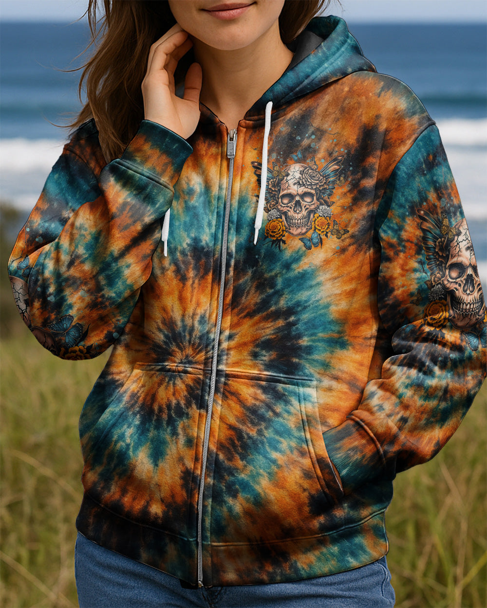 KARMA FAIRY SKULL BUTTERFLY ALL OVER PRINT - TLNT1501262