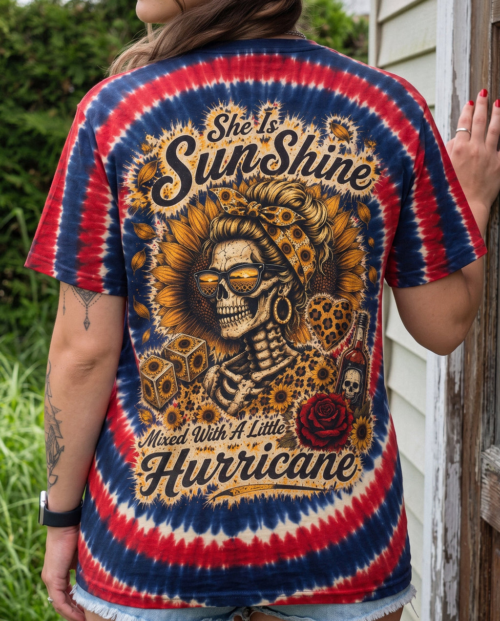SHE IS SUNSHINE HURRICANE SWIRL ALL OVER PRINT - KMTM0207261