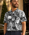 HORROR SKULLS AND SPECTRAL WOMAN POLO SHIRT  - TLHG0506262