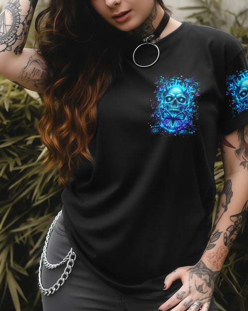 ANGELS PROTECT ME DEMONS RESPECT ME SKULL ALL OVER PRINT  - TLHG1103263