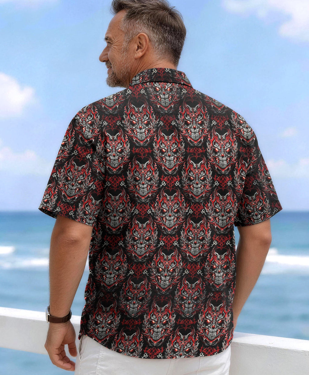 SKULL DEMON COLLAR SHIRT  - TLHG0106261