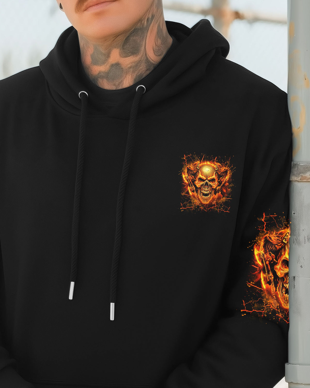HOW HEARTLESS I CAN BE SKULL ALL OVER PRINT - YHLN1401261