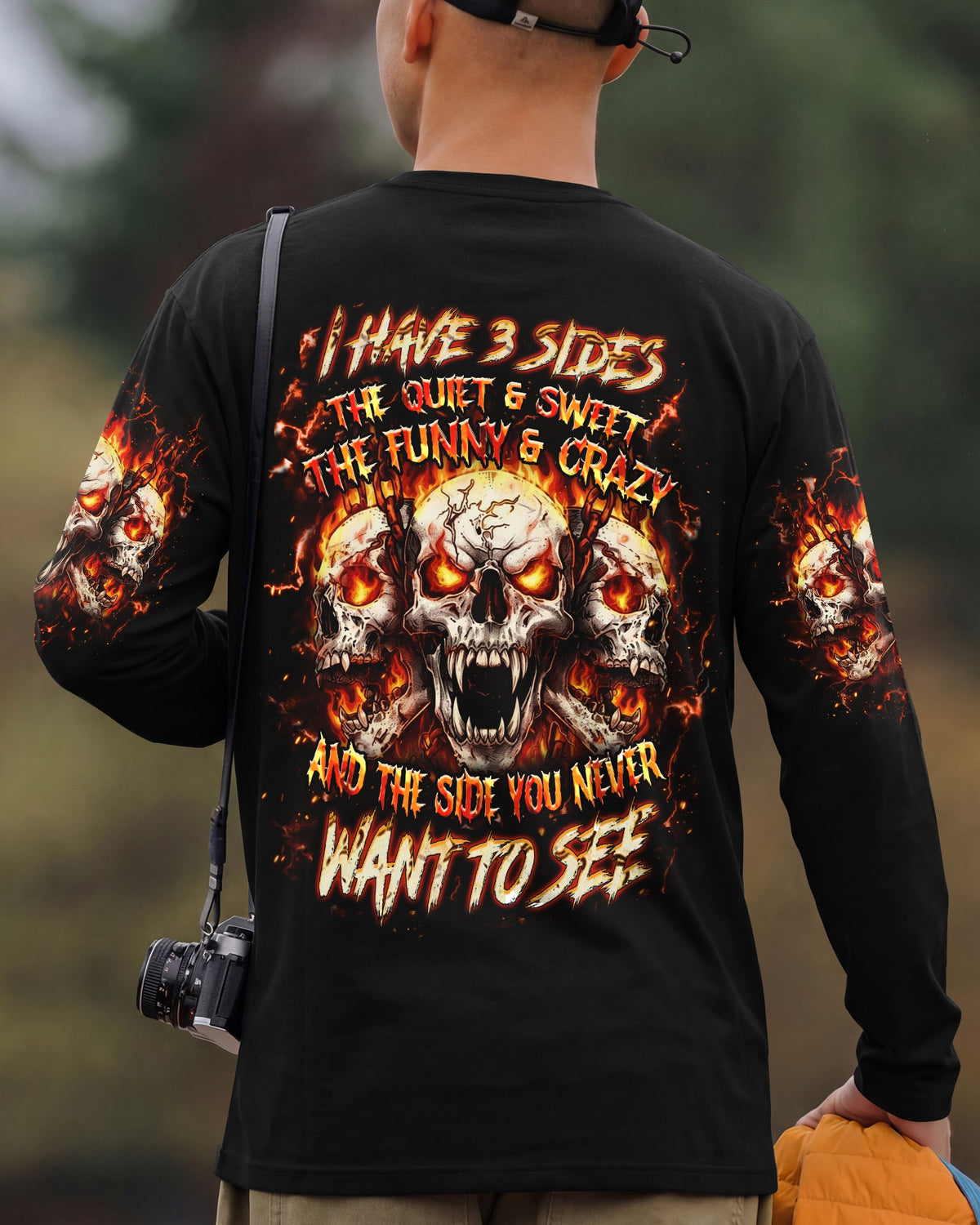 I HAVE 3 SIDES 3 SKULLS ALL OVER PRINT - YHHN0901263