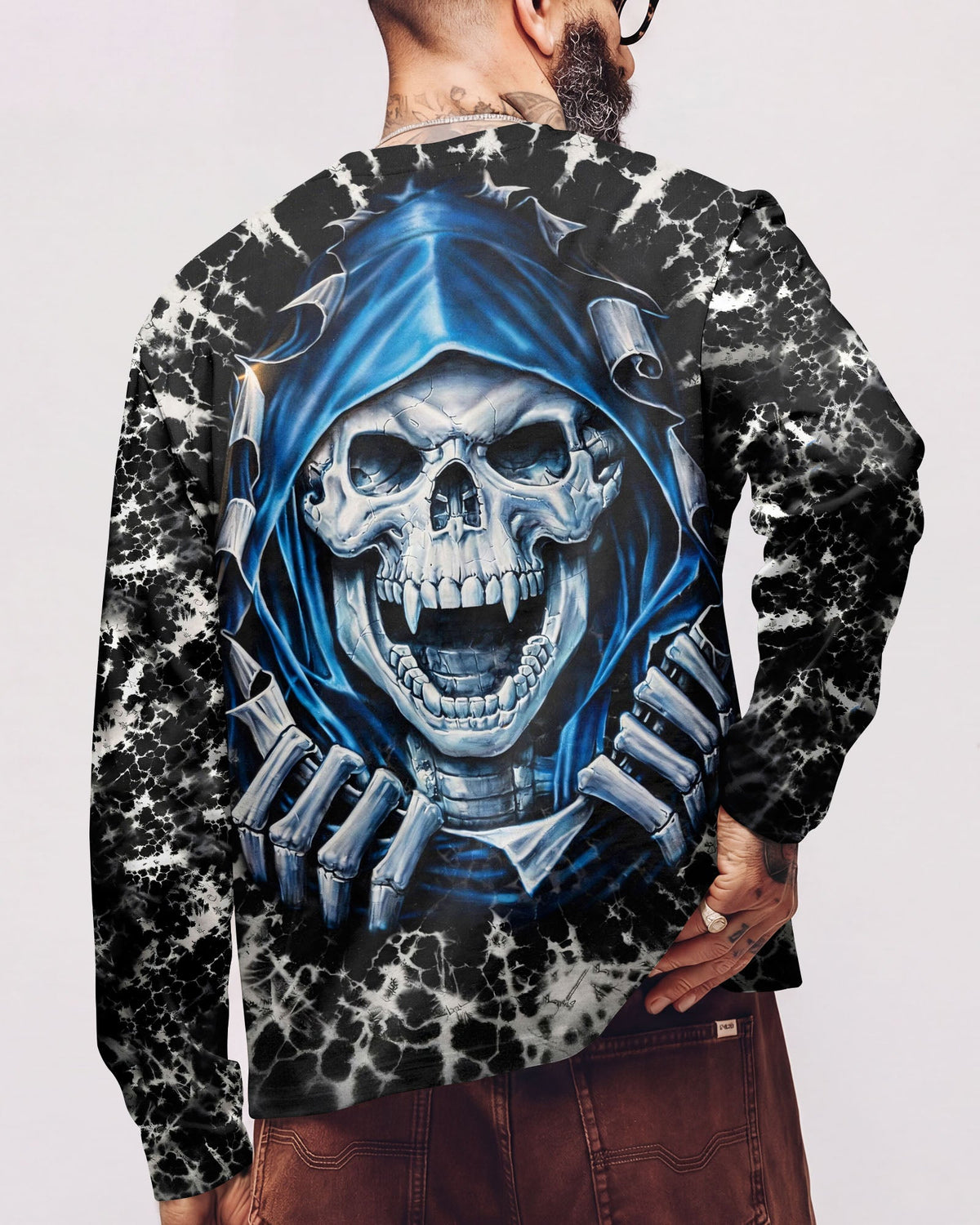 SKULL REAPER SWIRL ALL OVER PRINT  - TLHG0104261