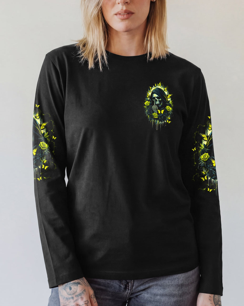DON'T TRY TO FIGURE ME OUT REAPER SKULL ALL OVER PRINT - TLNO1601262