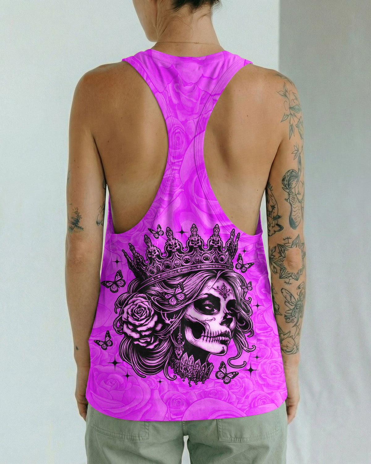 I'M THE F QUEEN SKULL LADY ALL OVER PRINT - TLNO1704262