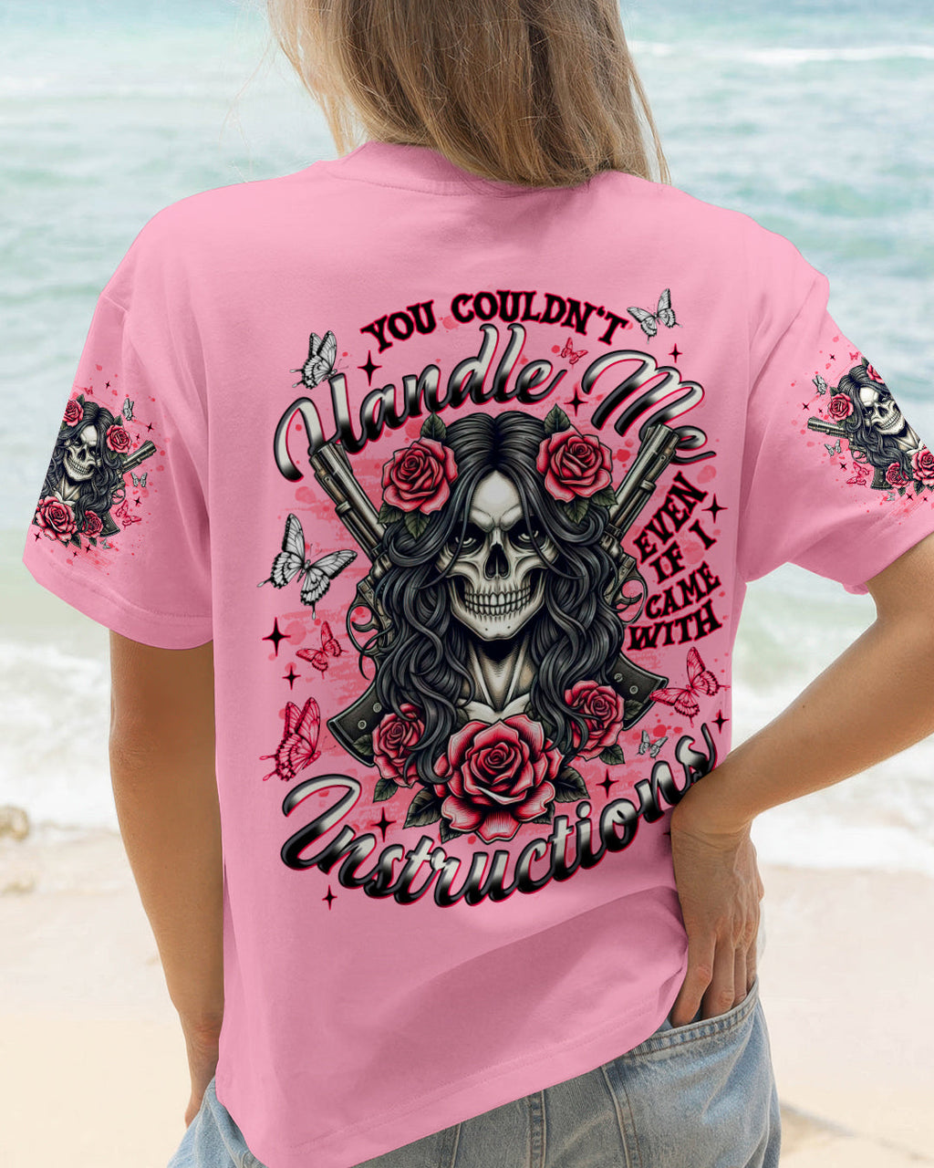YOU COULDN'T HANDLE ME SKULL LADY  ALL OVER PRINT  - TLNT1201261