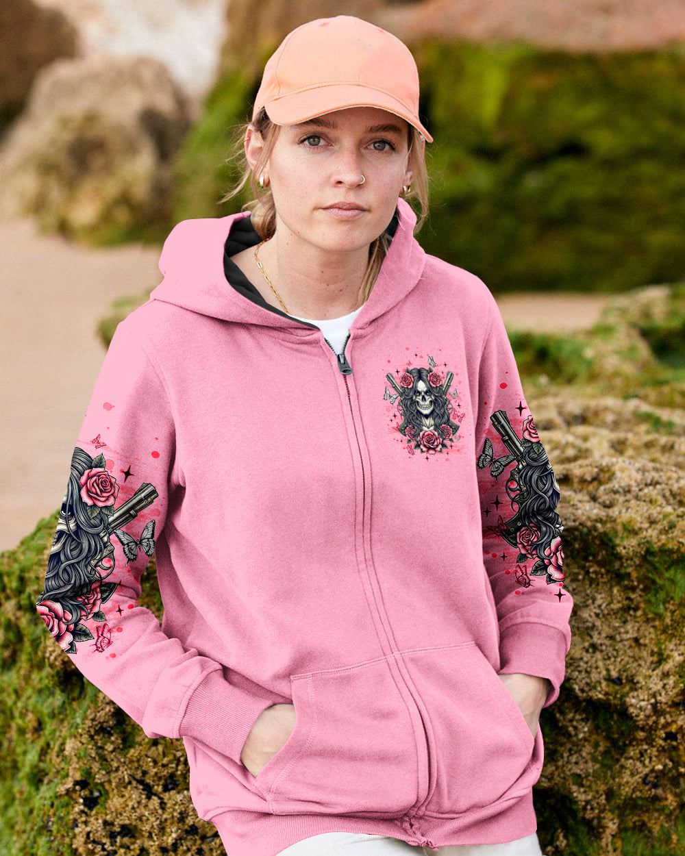 YOU COULDN'T HANDLE ME SKULL LADY  ALL OVER PRINT  - TLNT1201261