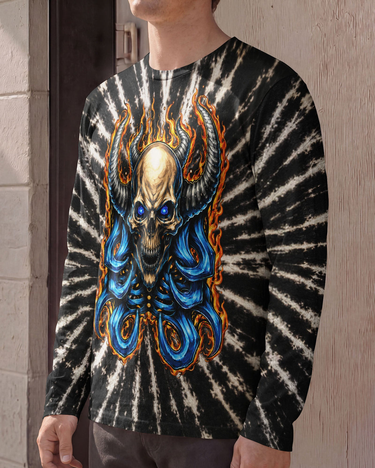 SKULL DEMON FLAMES  ALL OVER PRINT - TLNT2005262