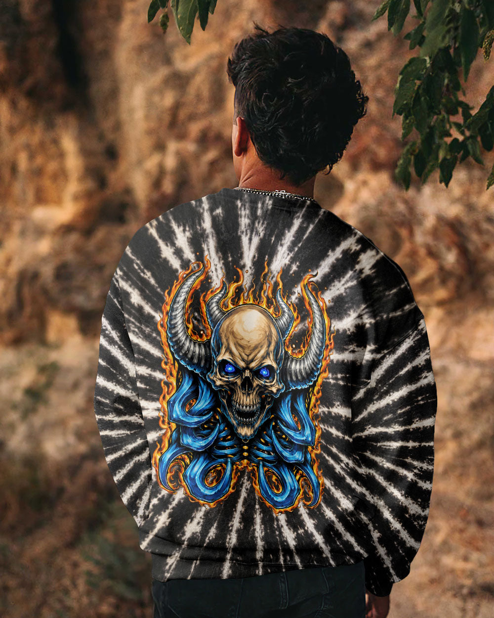 SKULL DEMON FLAMES  ALL OVER PRINT - TLNT2005262