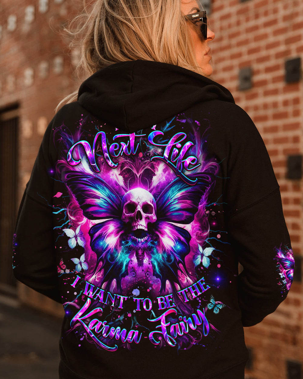 KARMA FAIRY SKULL BUTTERFLY ALL OVER PRINT - YHHG0901262