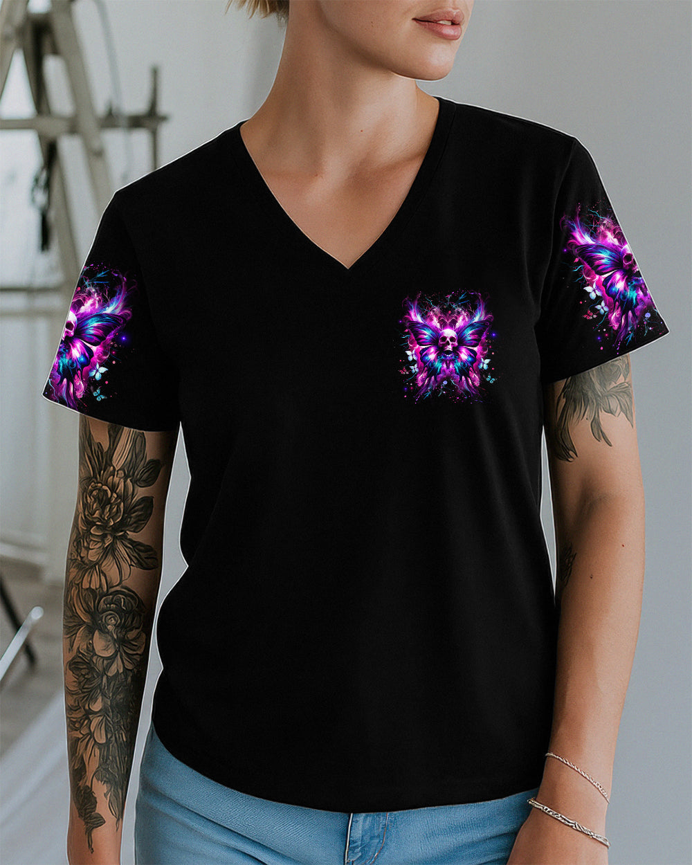KARMA FAIRY SKULL BUTTERFLY ALL OVER PRINT - YHHG0901262