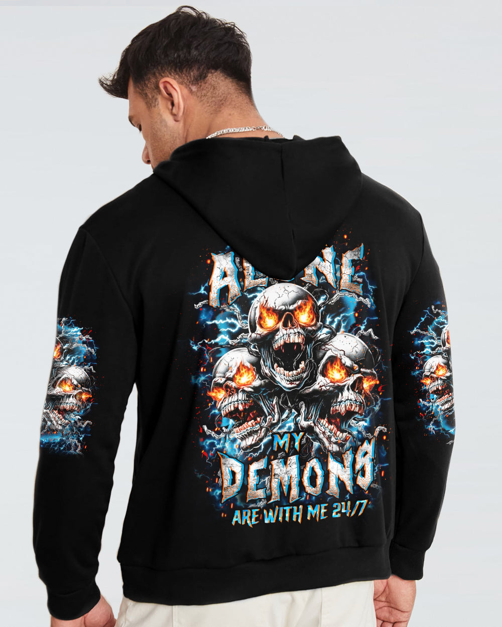 I'M NEVER ALONE SKULL DEMON ALL OVER PRINT - YHHN0801261