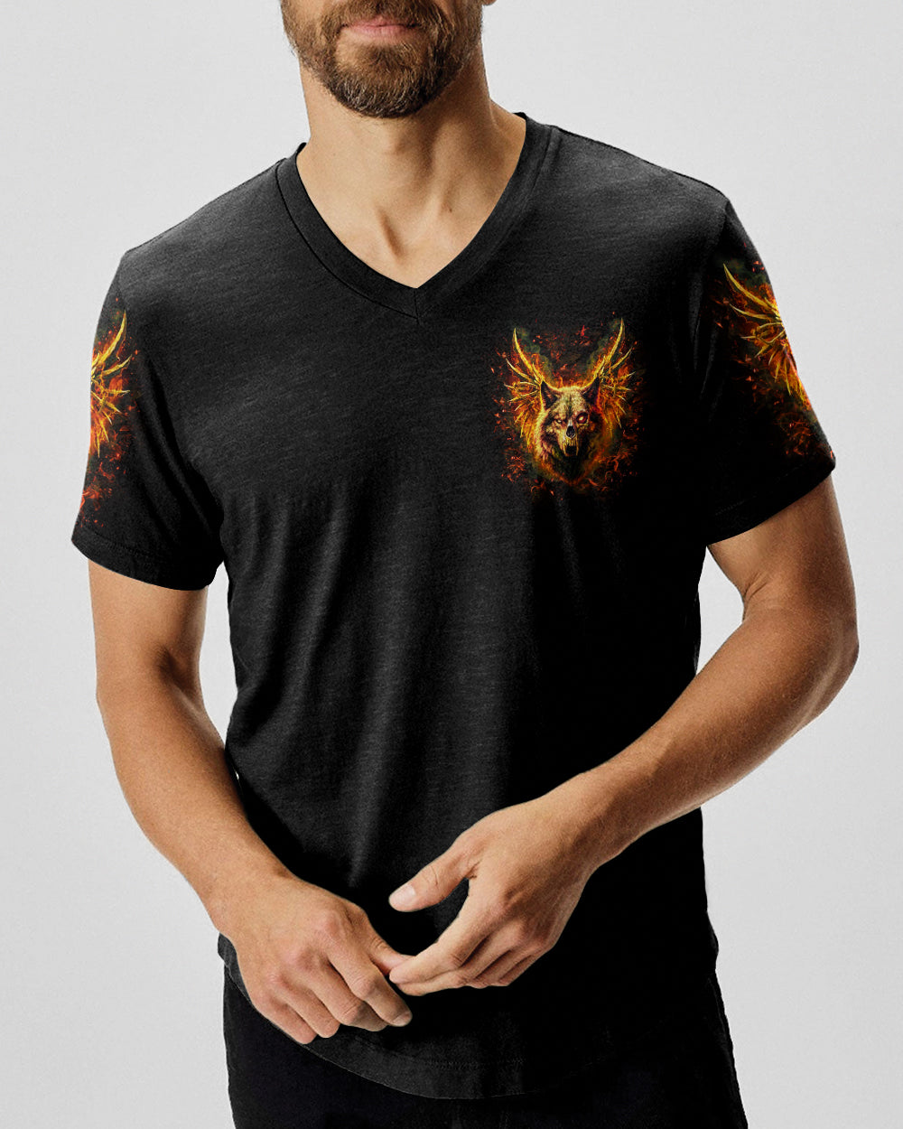 YOUR FIRST MISTAKE WOLF SKULL ALL OVER PRINT - YHHN0901261