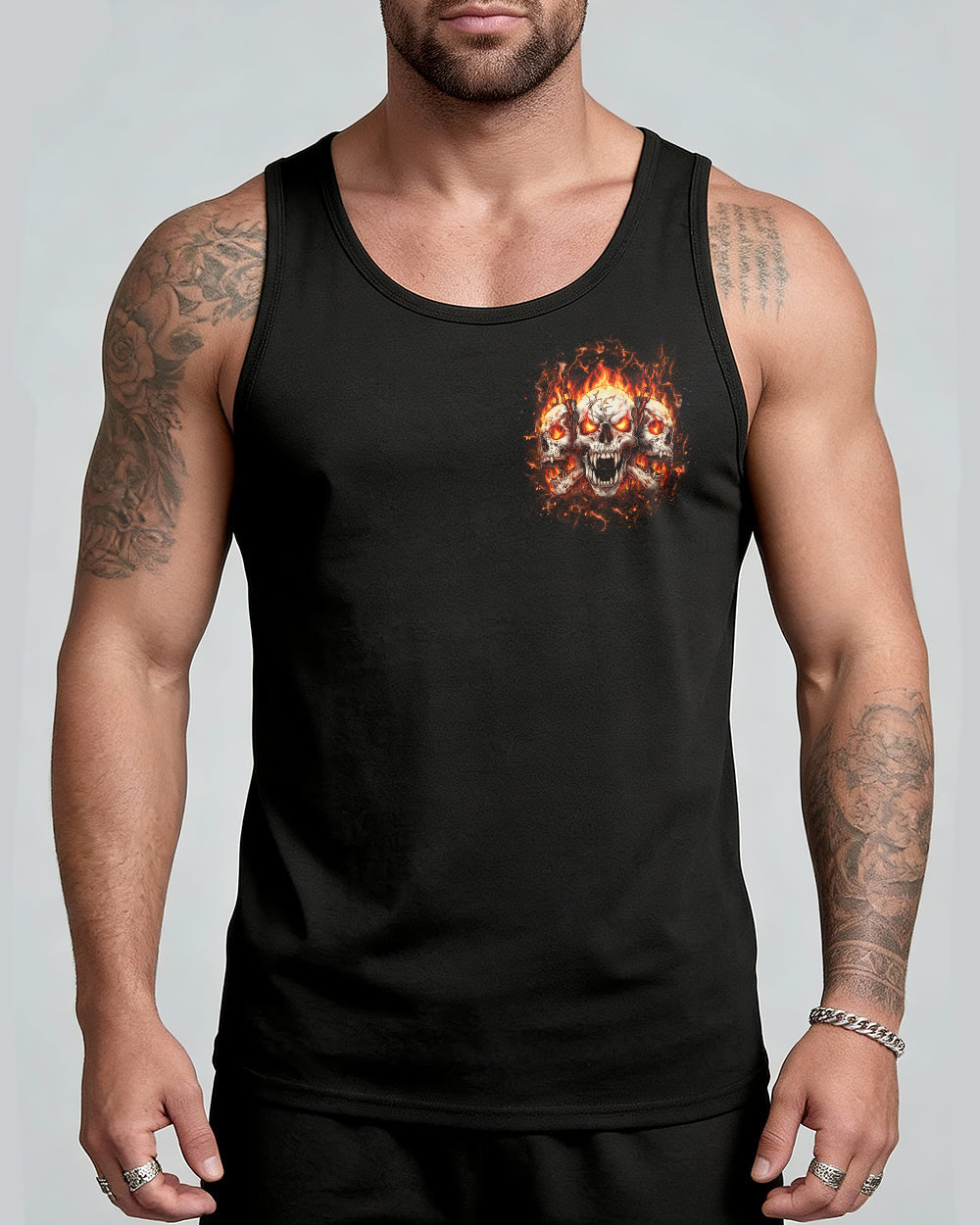 I HAVE 3 SIDES 3 SKULLS ALL OVER PRINT - YHHN0901263