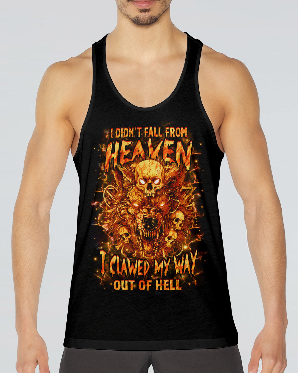 I DIDN'T FALL FROM HEAVEN WOLF ALL OVER PRINT - YHHN1401251