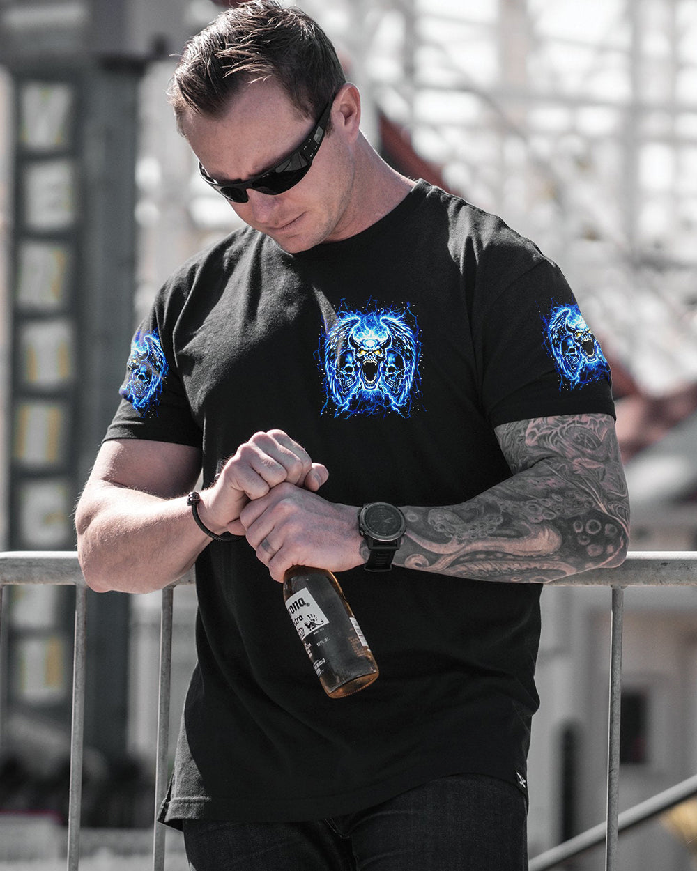 ONE DAY I'M GONNA JUST SAY DEMON SKULL ALL OVER PRINT - YHLN0801261