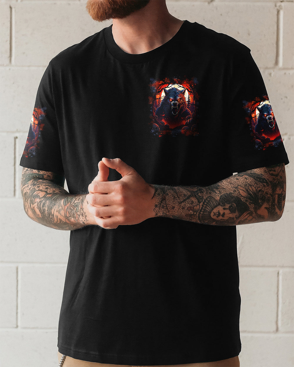 HELLO DARKNESS MY OLD FRIEND WOLF ALL OVER PRINT - YHLN2201262