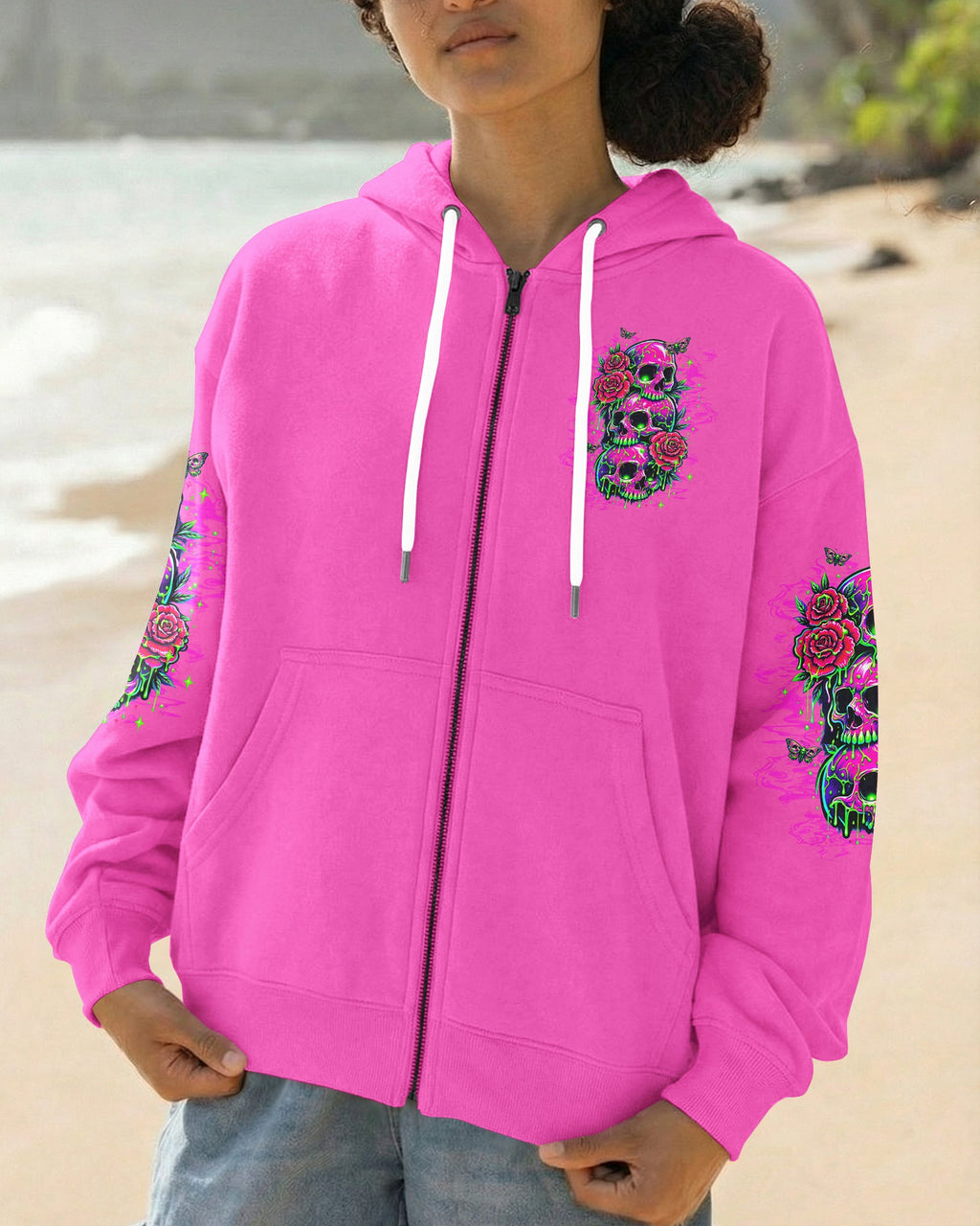 STUCK BETWEEN IDK IDC AND IDGAF SKULL ALL OVER PRINT -  TLTW0303261